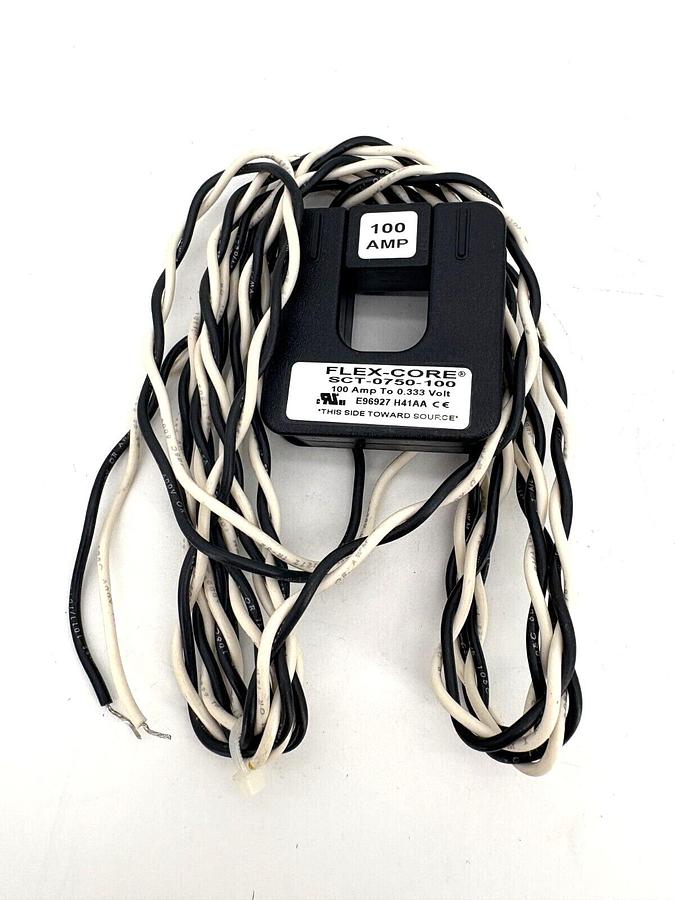 New Flex-Core SCT-0750-100 AC Split-Core Current Transformer 100A 600V