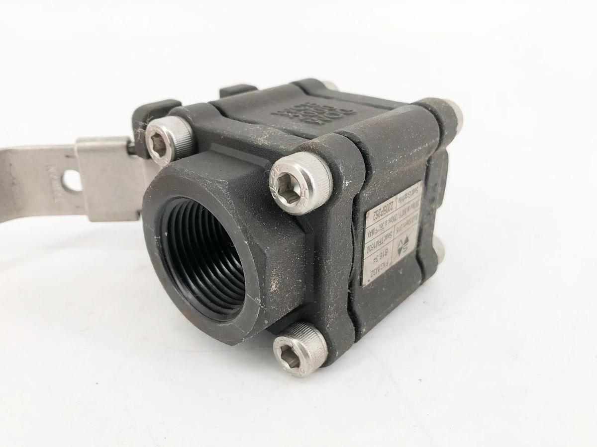 New Sesto Valves M32N-01-C60F-L Ball Valve 1" 2000WOG B16.34 - No Box