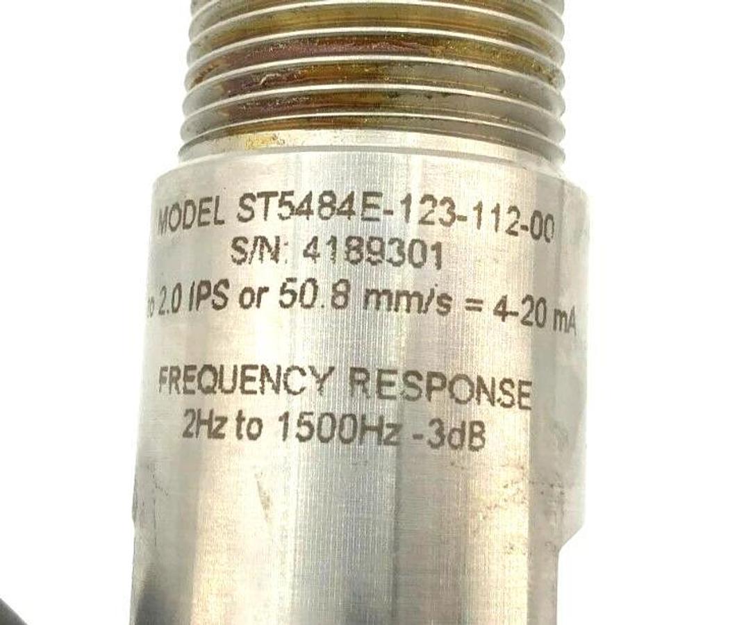 Used Metrix ST5484E-123-112-00 Seismic Vibration Transmitter 11-30VDC