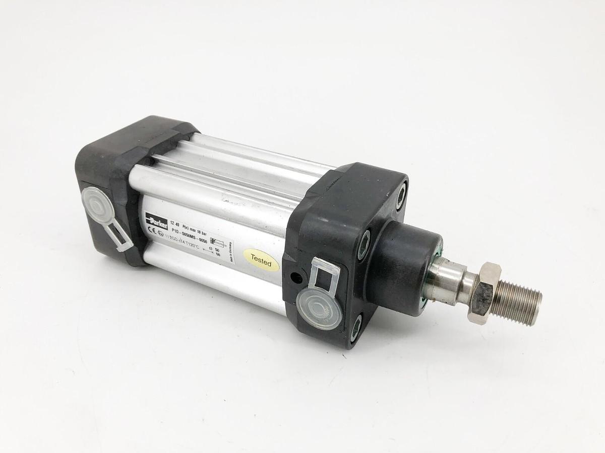 New Parker P1D-S050MS-0050 Pneumatic Cylinder 50mm Bore 50mm Stroke - No Box