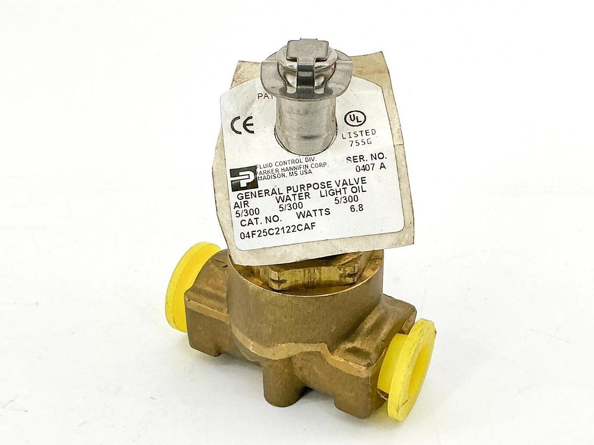 New Parker 04F25C2122CAF General Purpose Valve 300PSI 6.8W - No Box