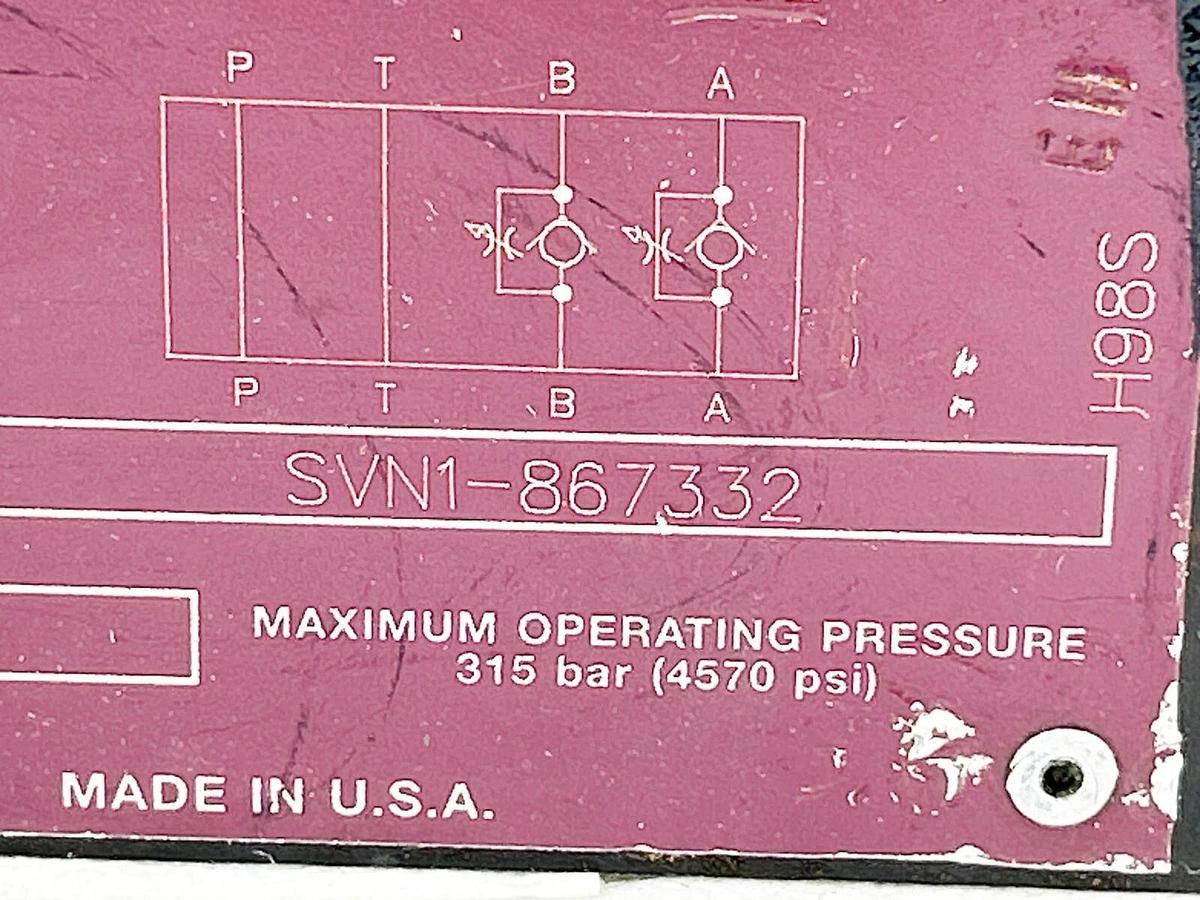 Used Summa SVN1-867332 Flow Control Valve 4570PSI 315BAR