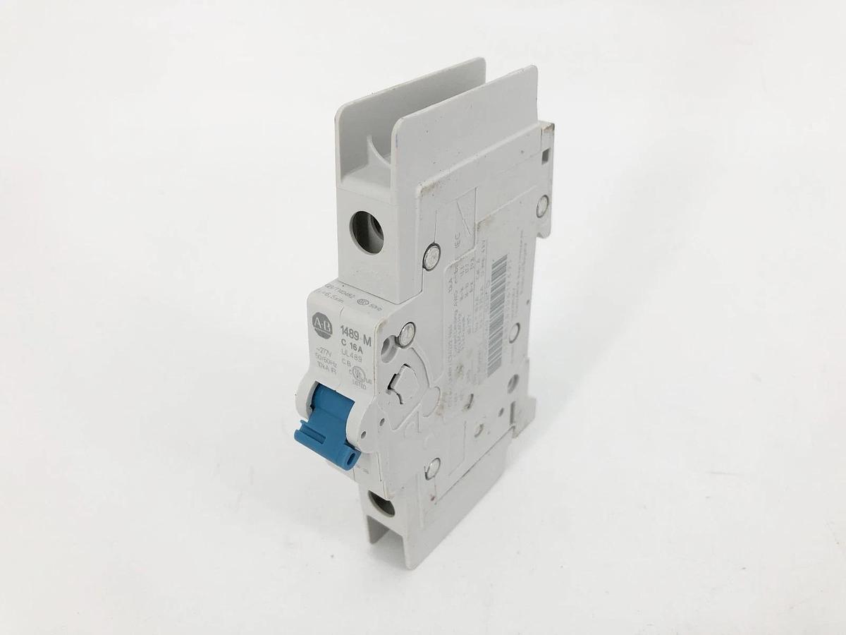 New Allen Bradley 1489-M1C160 Circuit Breaker 1P 16A 277VAC 48VDC - No Box