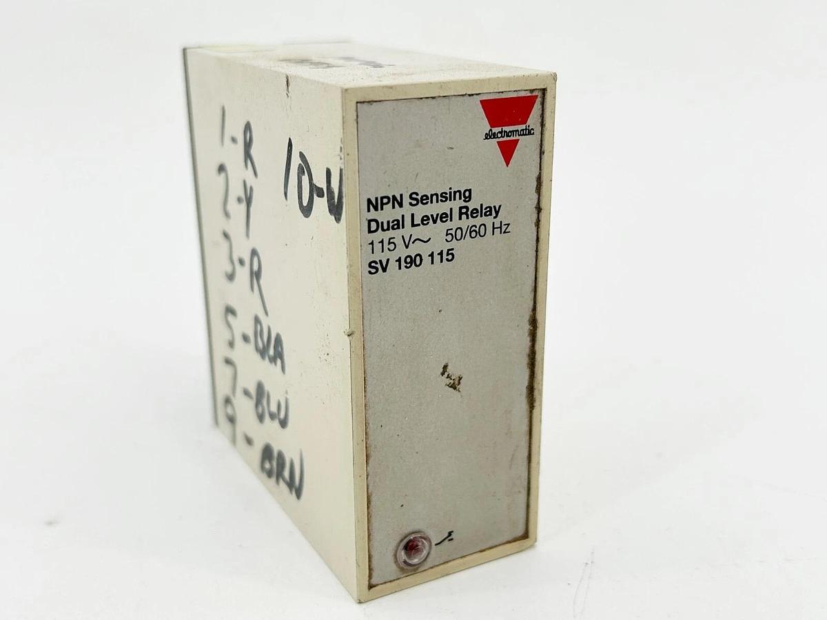 Used Electromatic SV-190-115 Dual Level Relay 10Amp 115/250Vac 2W 50/60Hz 11Pin
