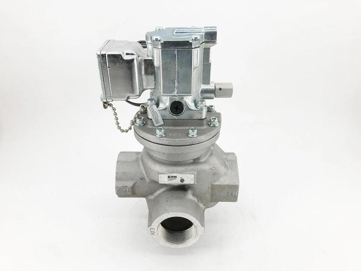 New Parker N3658504753 Solenoid Valve 3-Way NC 1-1/4" Body 1-1/2" Exhaust 125psi