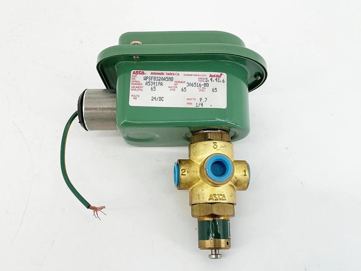 New Asco WPSF8320A5MO 24VDC Solenoid Valve 1/4" Pipe 65PSI 9.7W - No Box
