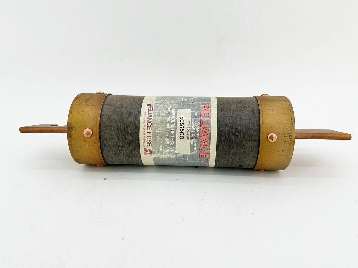 New Reliance ECSR500 Time Delay Dual Element Fuse 500A 600V Class RK5