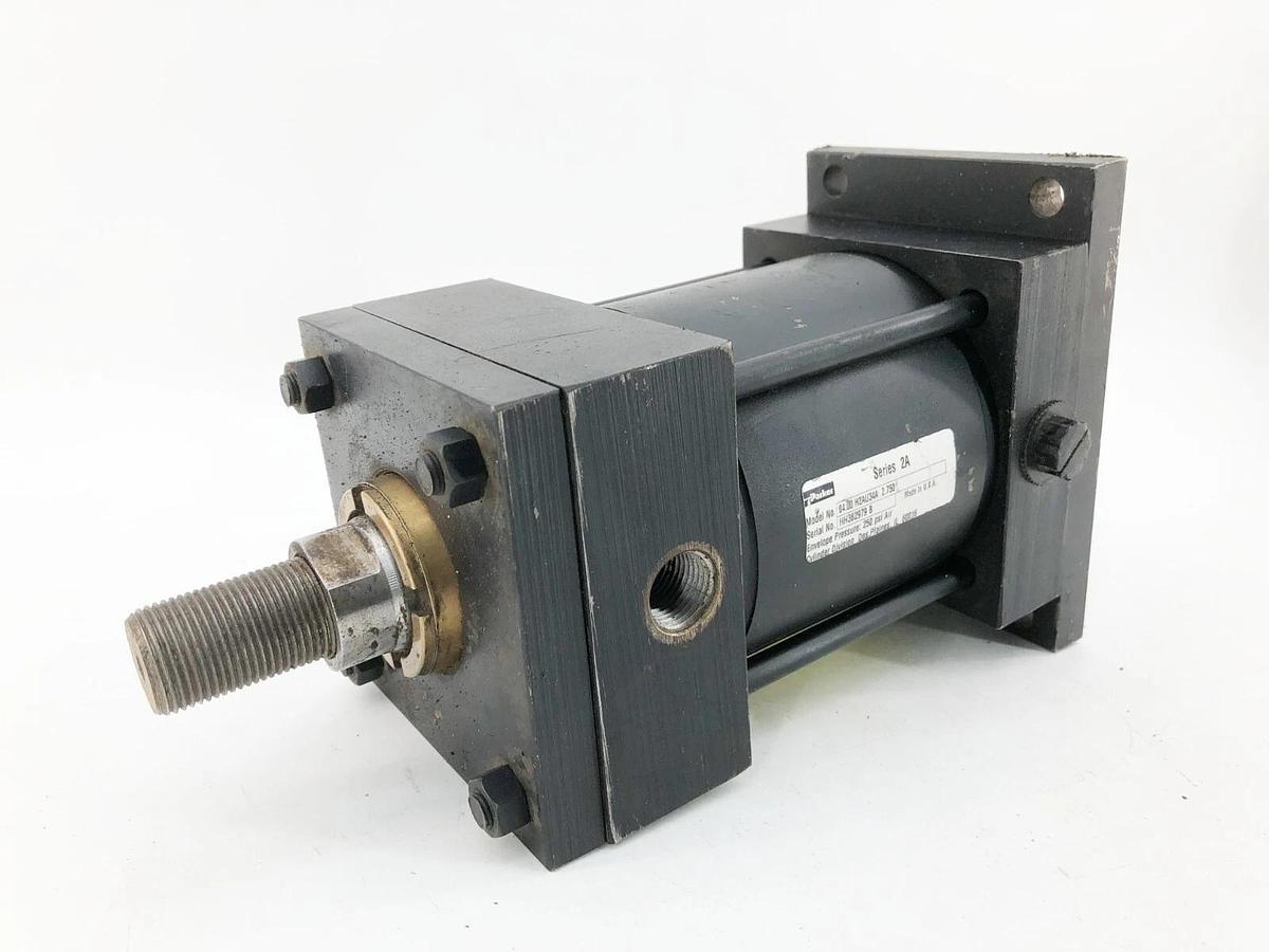 Used Parker 04.00 H2AU34A 2.750 Pneumatic Cylinder 250psi Series 2A