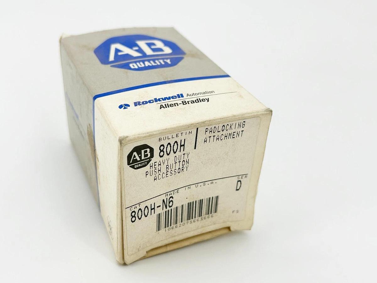 New Lot of 2 Allen Bradley 800H-N6 Padlock Attachment for 30MM Push Button