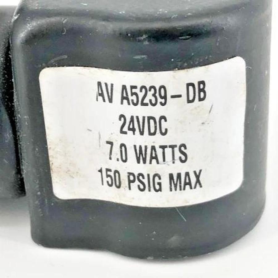 New Keystone AV-A5239-DB Solenoid Coil 24VDC 7.0W 150psig Max - No Box