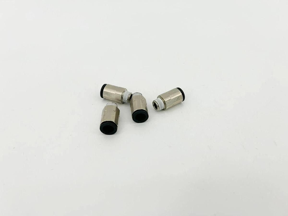 Lot of 4 New Lawson 62236 Male Connectors 8mm Tube, 1/8" Thrd