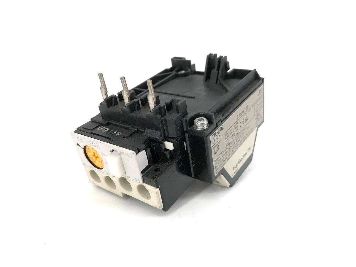 New Fuji Electric TK-E02-72 Thermal Overload Relay 0.48-0.72A - No Box
