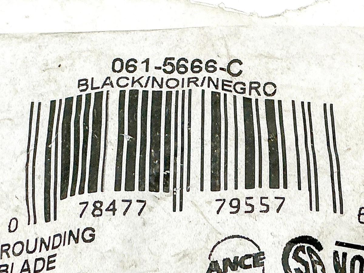 New Lot of 2 Leviton 061-5666-C Straight Blade Plug 2P 15A 250V