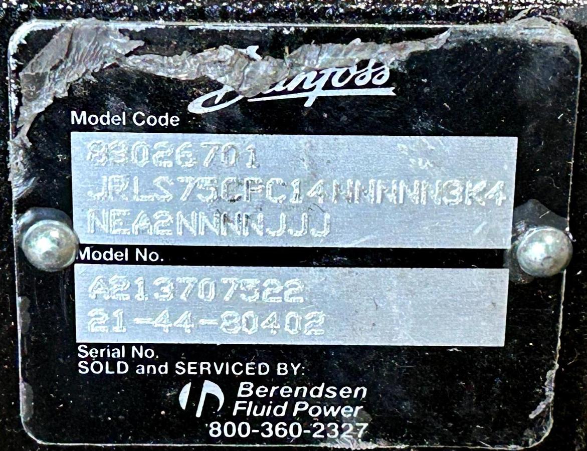 New Danfoss 83026701 JRLS75CPC14NNNNN3K4-NEA2NNNNJJJ Hydraulic Pump
