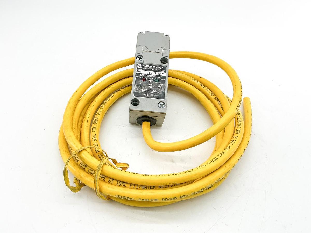 New Allen Bradley 802PR-LBAR1-12 Inductive Proximity Sensor 250V Ser.E - No Box