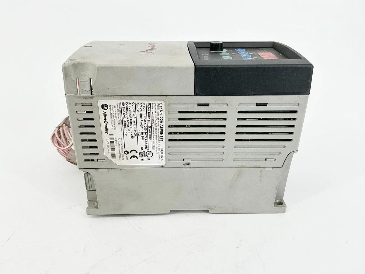 Used Allen Bradley 22A-A6P8N113 AC Drive W/ Adjustable Frequency 240V 2.0HP 14.2A Ser