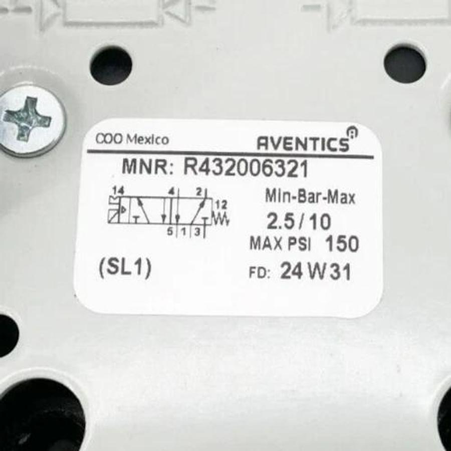 New Aventics R432006321 Pneumatic Directional Valve 5-Way 150psi Size 4 120VAC