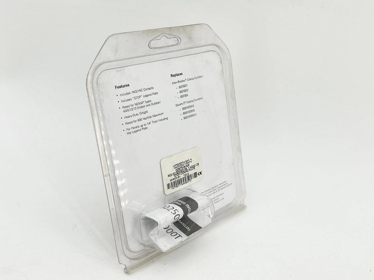 New Eaton 10250T31R-POP Pushbutton Extended Red 1NO/NC 30.5MM