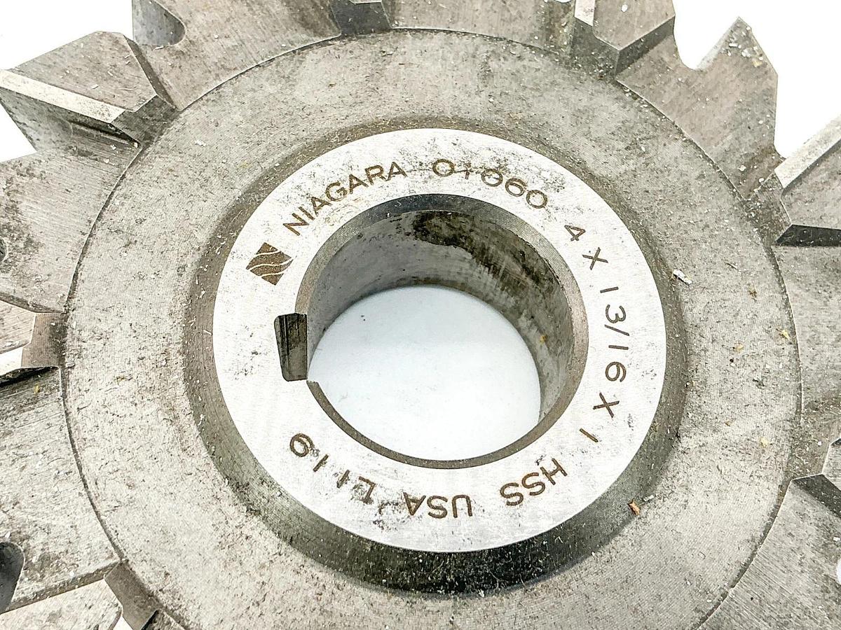 New Niagara Cutter 4X13/16X1 Staggered Tooth Side Mill Cutter 18T NI 01120