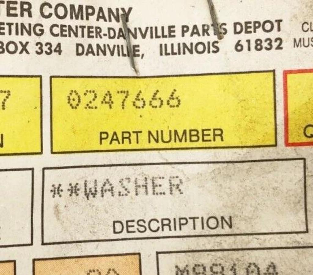 New Hyster 0247666 Washer
