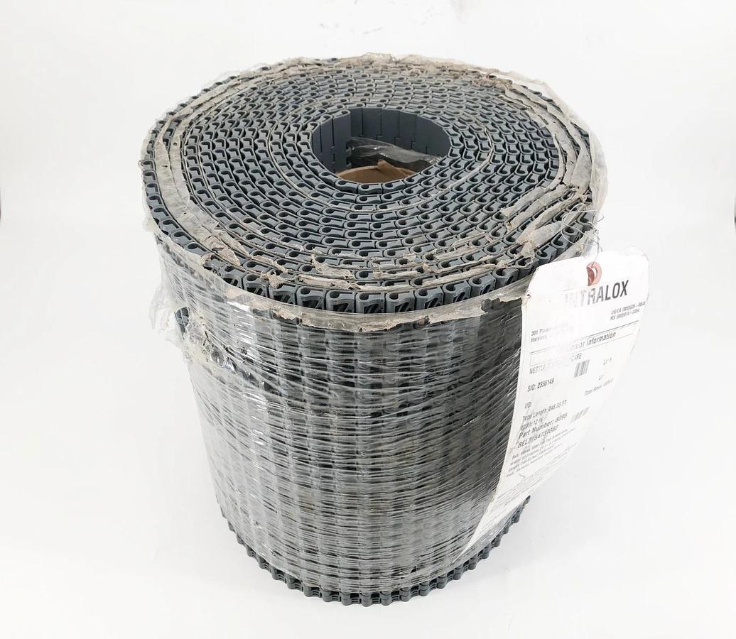 New Intralox 8095 Series 1000 Flat Friction Top Acetal Gray 25.87FT x 12" No Box