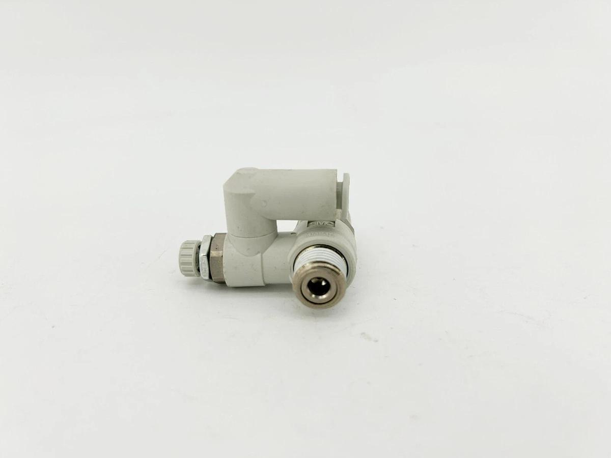New SMC ASP430F Flow Control W/ Pilot Check Valve 1/2" Port 6mm Tube OD