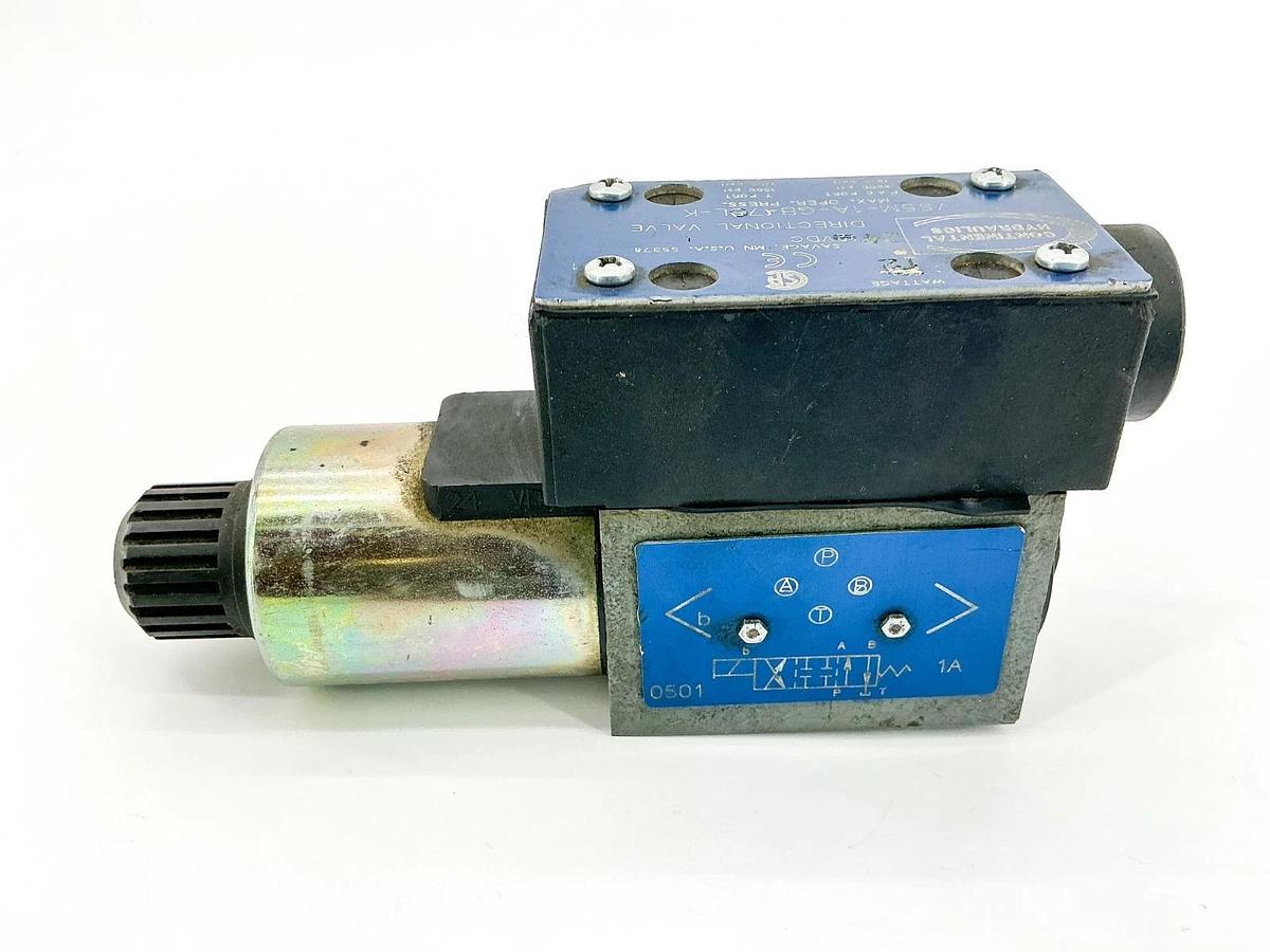 Used Continental Hydraulics VS5M-1A-GB-75L-K Directional Valve 24VDC 4000PSI 12W