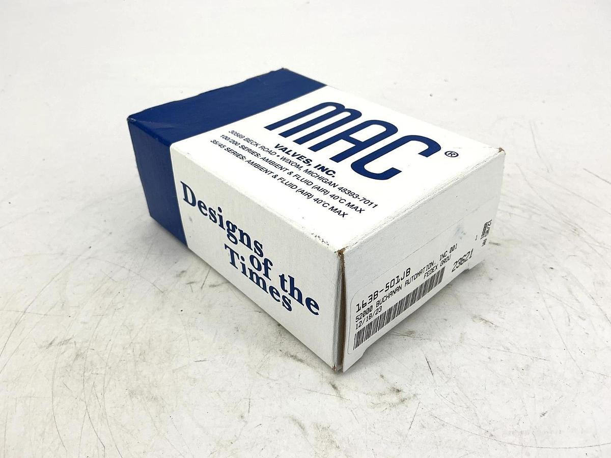 New MAC Valves 163B-501JB Solenoid Valve 3-Way 6-Watts 150PSI 24VDC 163B501JB