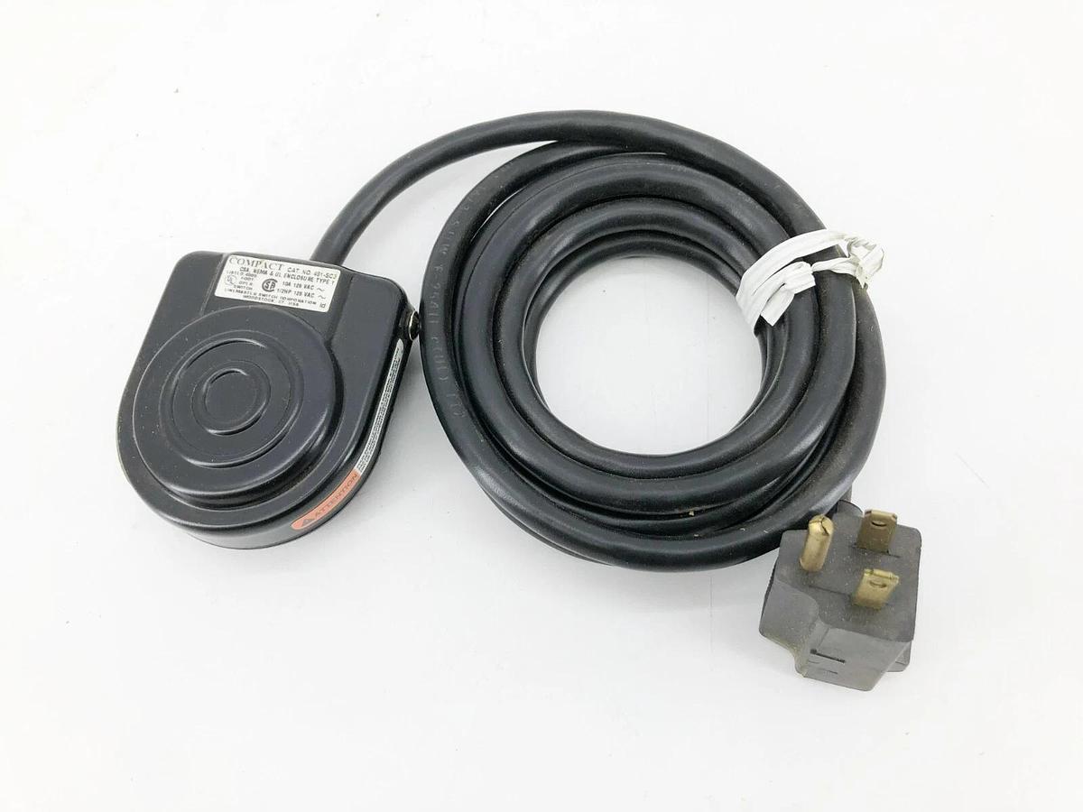 New Linemaster 491-SC3 Compact Foot Switch Momentary 10A 125VAC 2A190