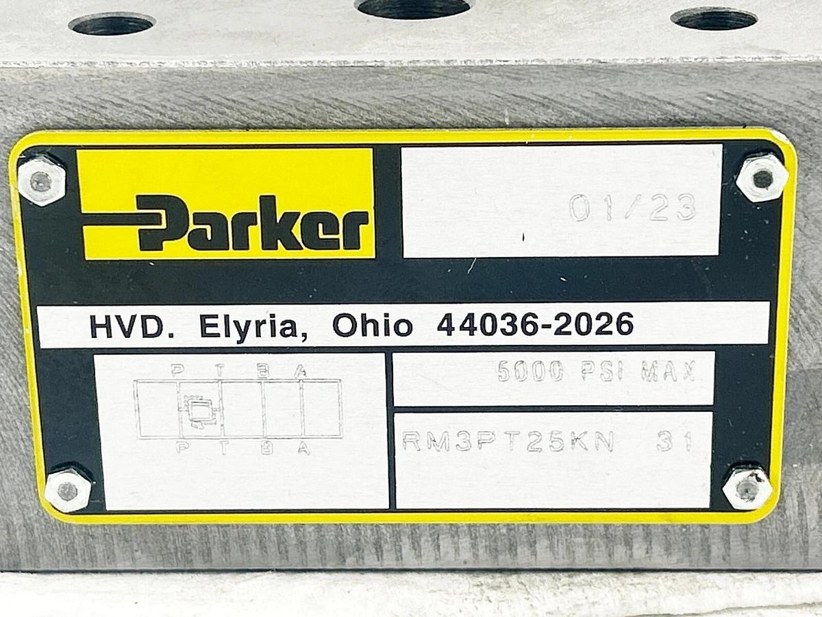 New Parker RM3PT25KN Hydraulic Relief Valve 5000PSI