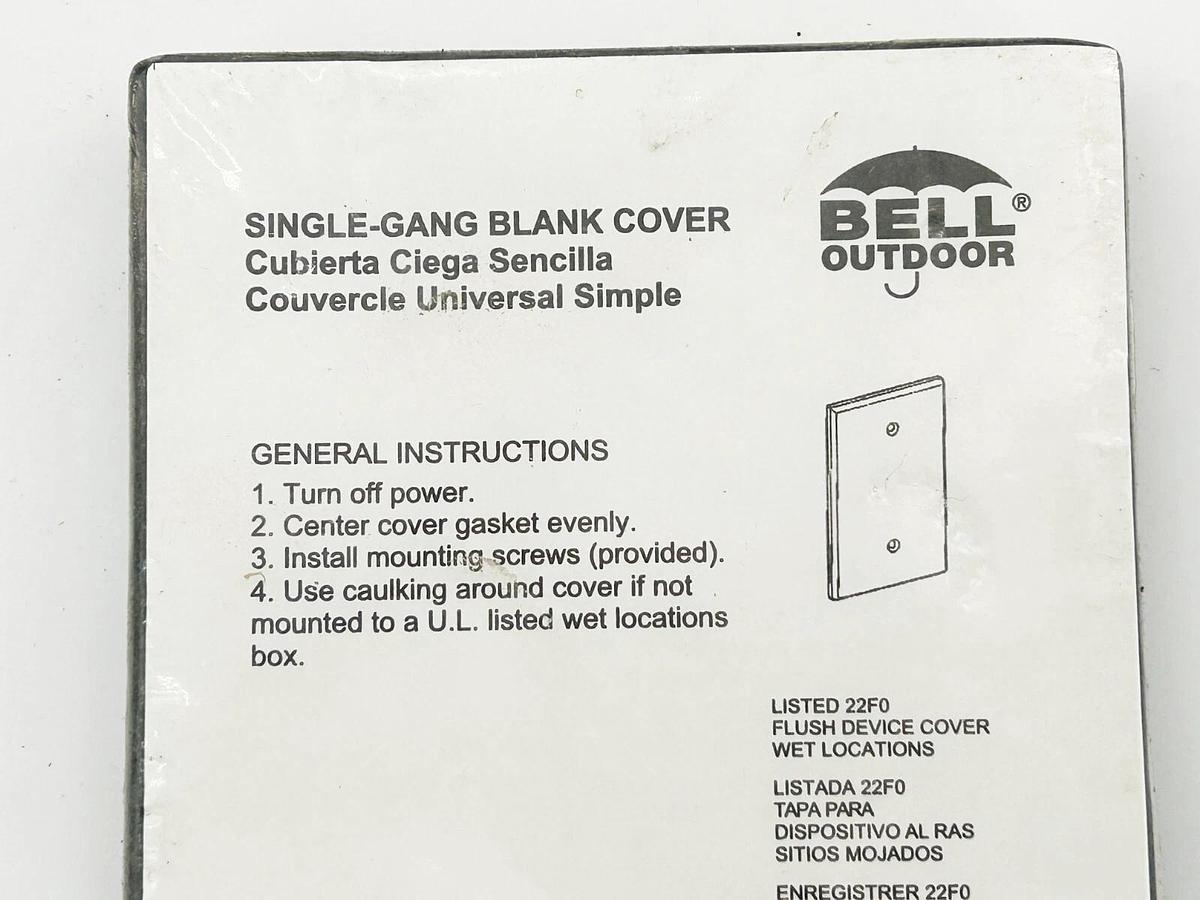 New Lot of 5 Hubbell 5173-0 Single Gang Blank Cover Outdoor Wet Locations