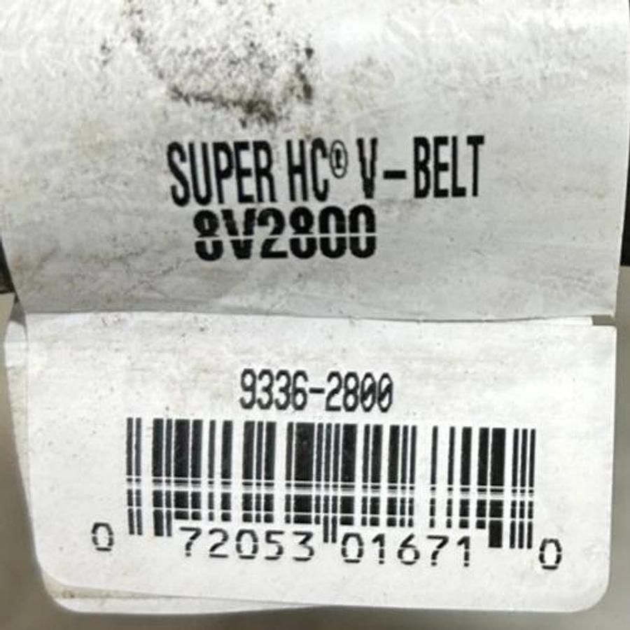 New Gates 8V2800 Super HC Powerband V-Belt 9336-2800 V80 - No Box