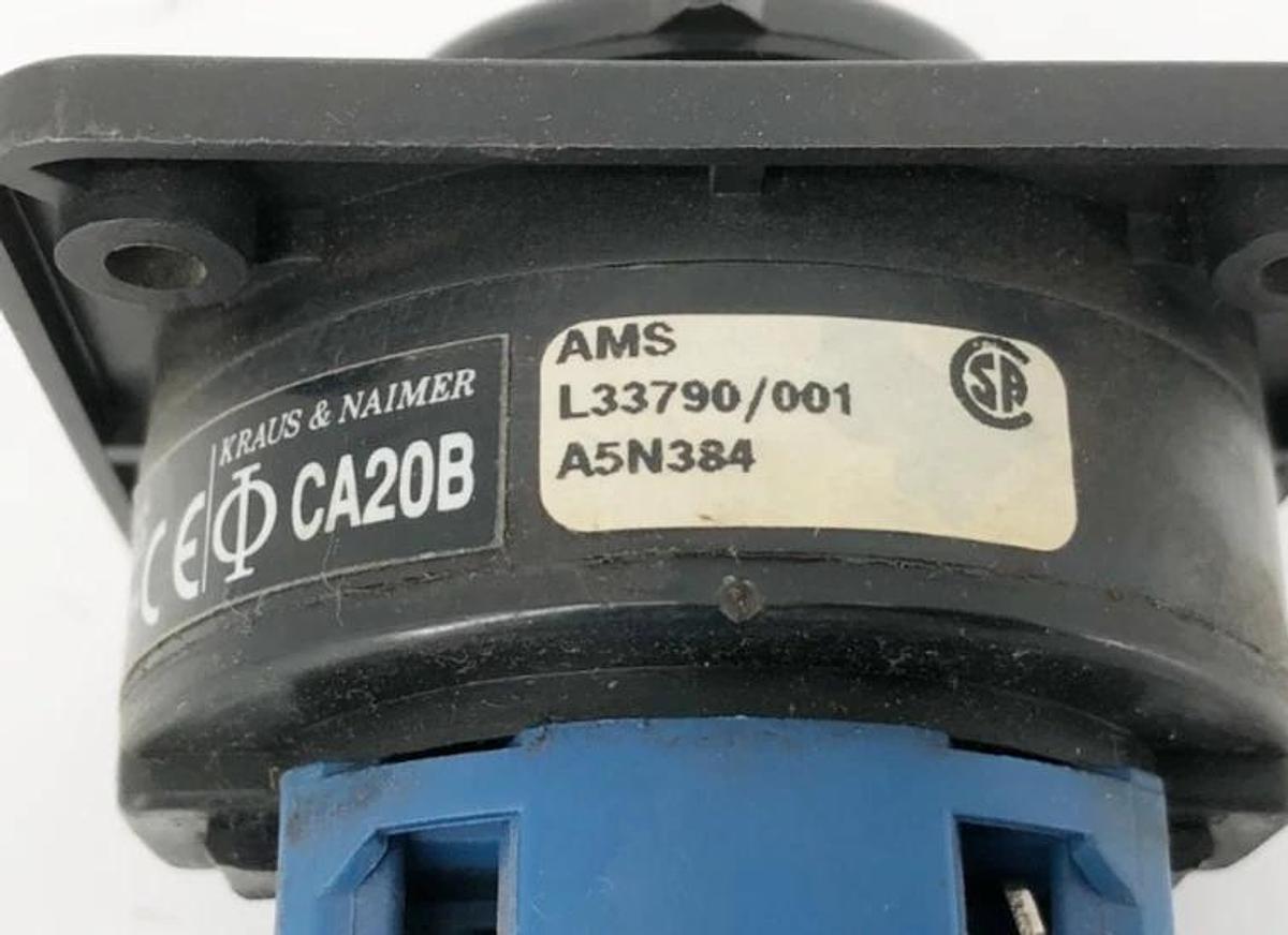 New Kraus & Naimer CA20B Selector Switch 30A 600VAC - No Box