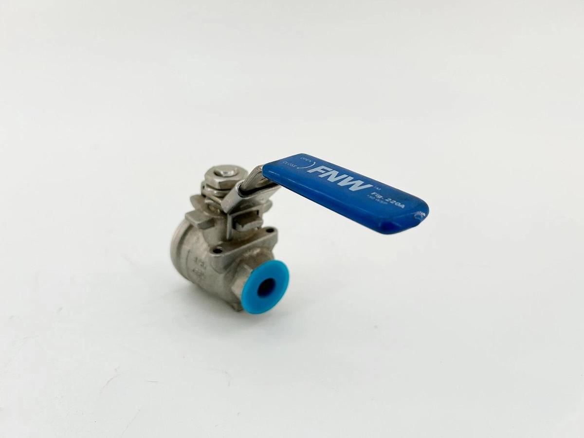 New FNW FNW220AC Ball Valve 3/8" CF8M 2000CWP Stainless - No Box