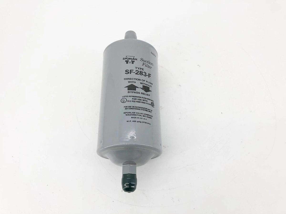 New Sporlan SF-283-F Suction Filter 3/8" SAE Flare 400psig