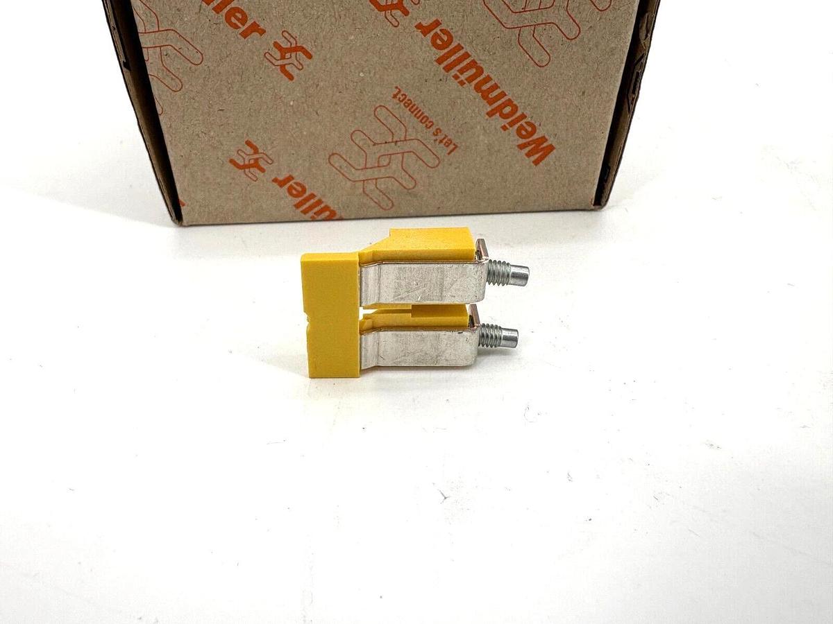 Box of 50 New Weidmuller WQV 16/2 Cross Connector Terminals 2P 101A 1053260000
