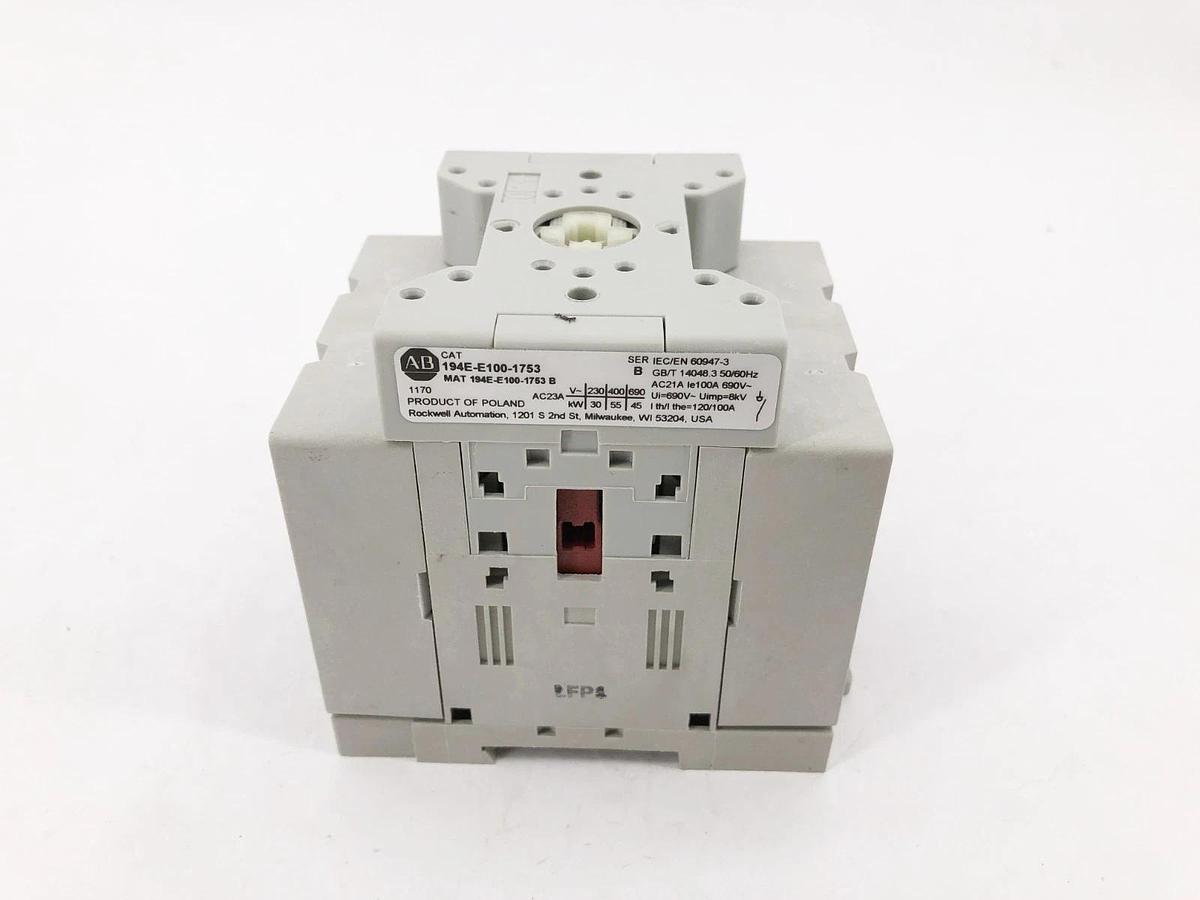 New Allen Bradley 194E-E100-1753 Ser. B Load Switch 3P 100A 600VAC