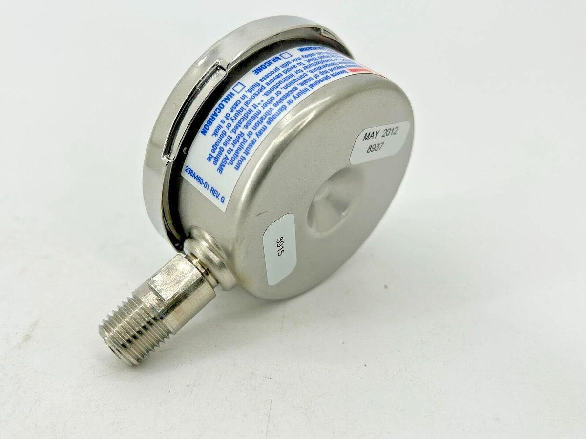 New Ashcroft 25-1009-SW-02L-300#-XLL Pressure Gauge 2-1/2" Dial 300PSI 316 Tube