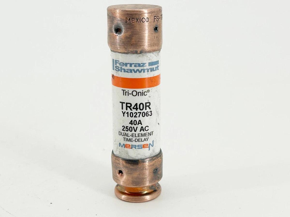 New Lot of 3 Ferraz Shawmut TR40R Dual Element Time Delay Fuse 40A 250V