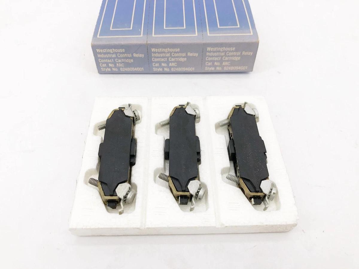 Box of 3 New Westinghouse ARC Contact Cartridges 624B094G01