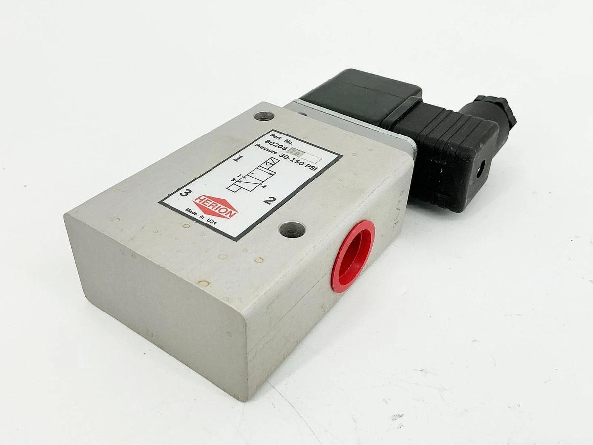 New Herion 80-208-75.0241 Solenoid Valve 120V 30-150PSI 60Hz
