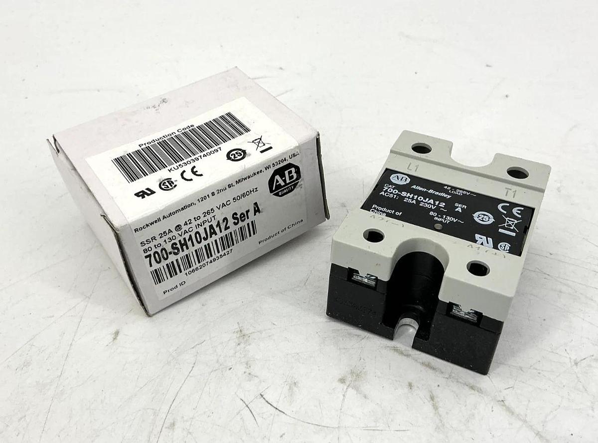 New Allen Bradley 700-SH10JA12 Ser A Relay 25A 230V 80-130V 42-265V~ 50/60HZ