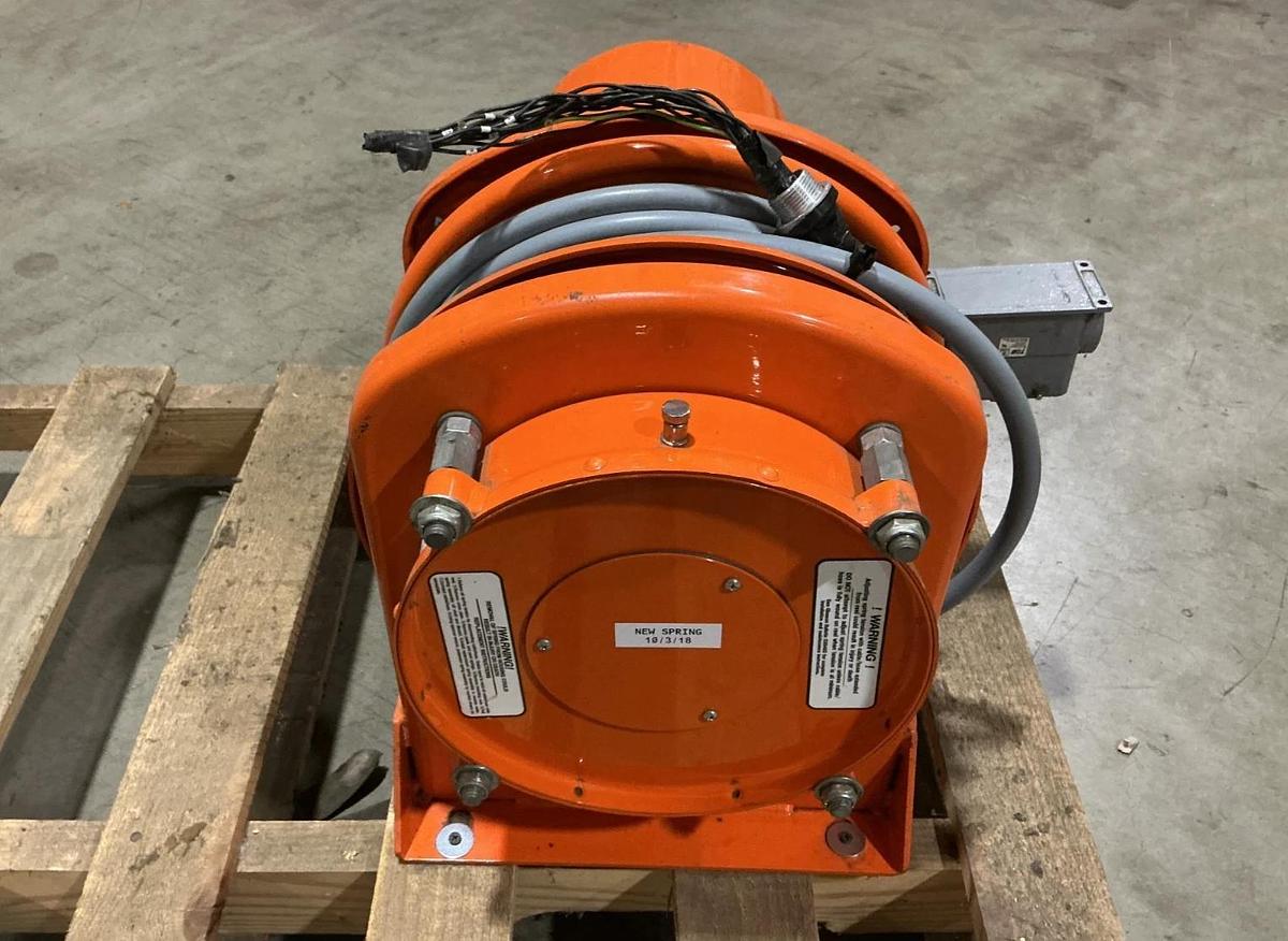 Used Gleason Reel S14351-12L-10-5 Cable Reel Lift ~25ft Type-18G Cable @ 0.150FPM