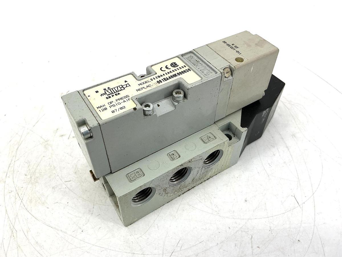 Used Numatics 062BA43AK000030 Solenoid Valve 120PSIG-Air 0.05A 110/120V 50/60HZ
