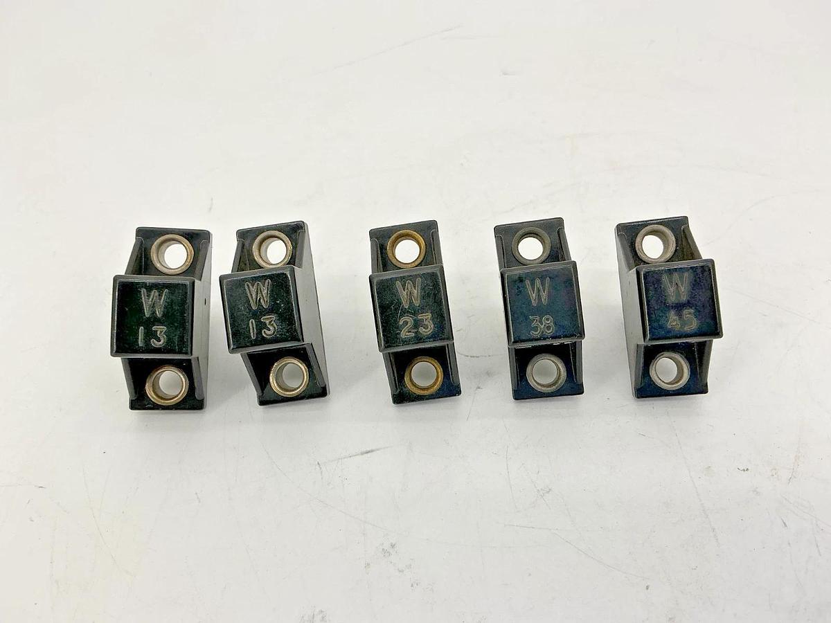 Used Random Assorted Lot of 5 Allen Bradley W13 W23 W38 W45 Heater Element