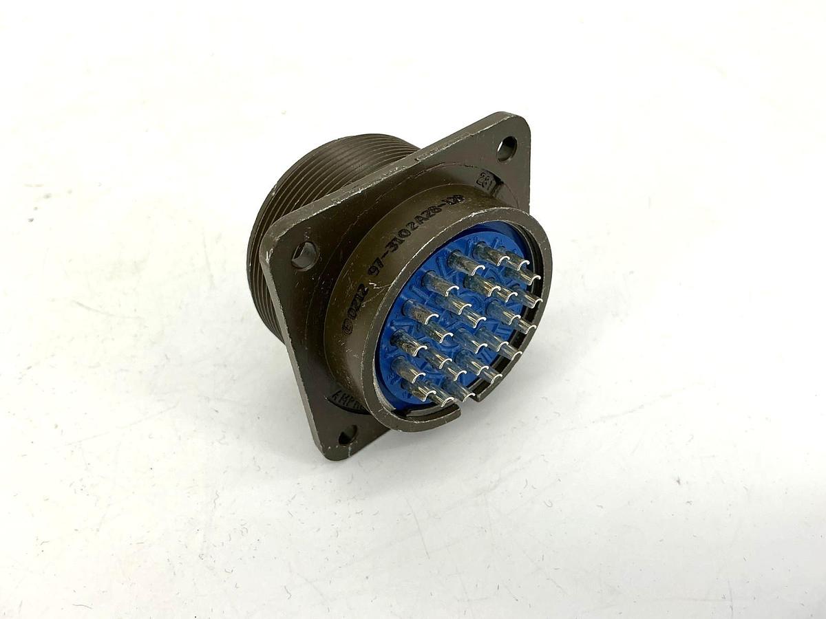 New Amphenol-Aerospace 97-3102A-28-12P Connector Receptacle Male 26-Pin No Box