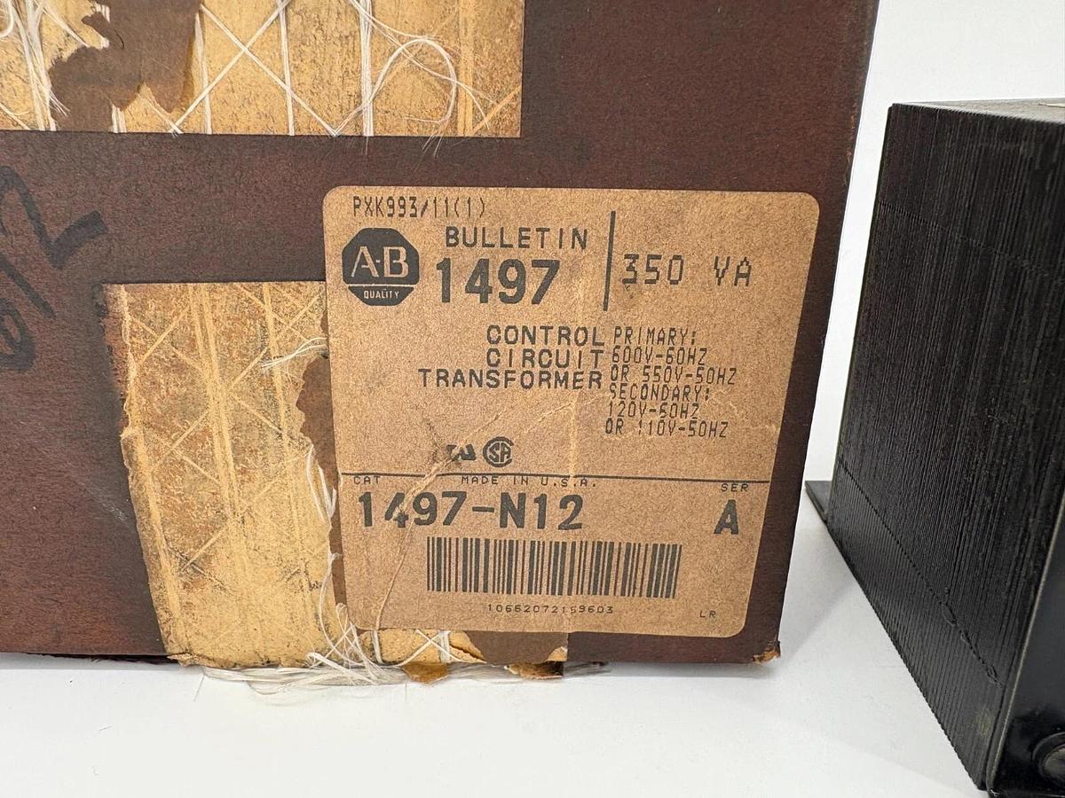 Allen Bradley 1497-N12 Ser. A Transformer 350VA Pri. 550/600 Sec. 110/120
