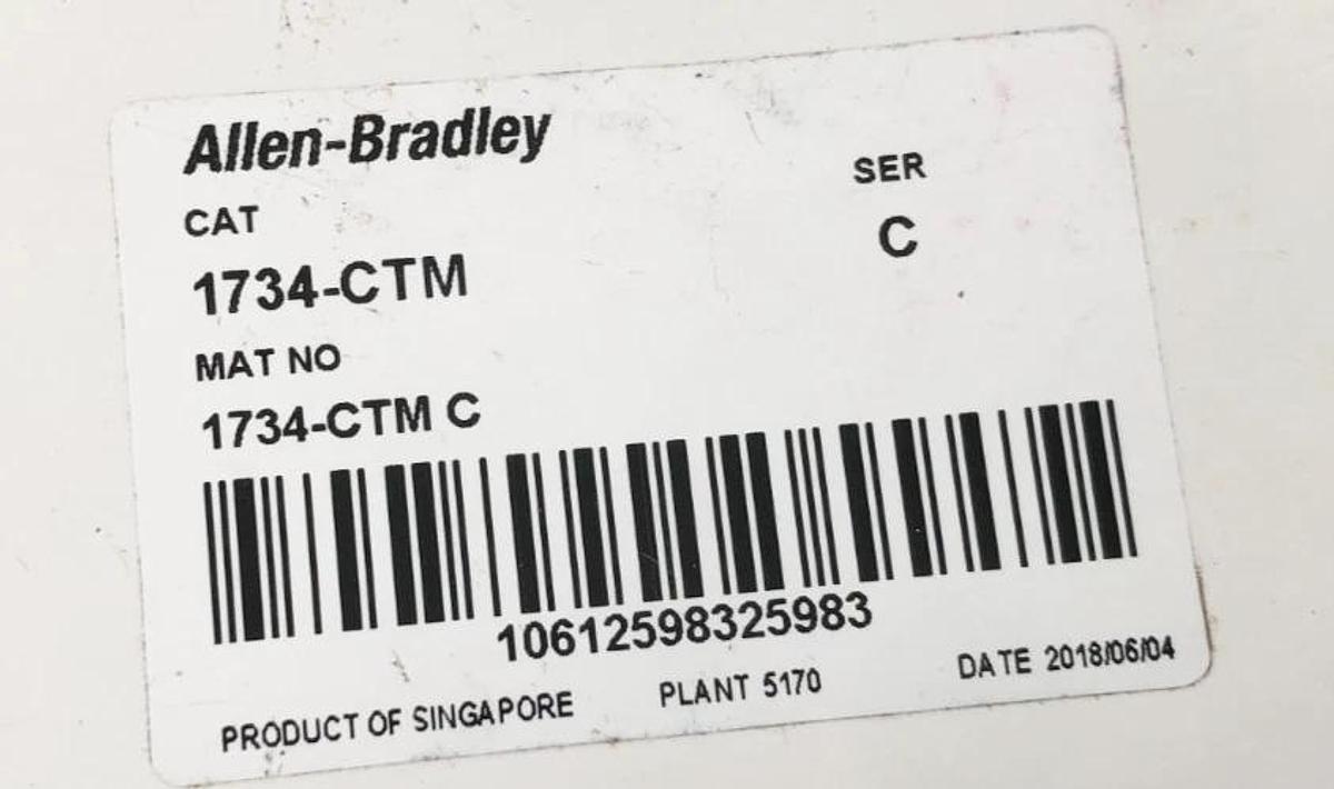 Lot of 3 New Allen Bradley 1734-CTM Ser. C Point I/O Common Terminal Module