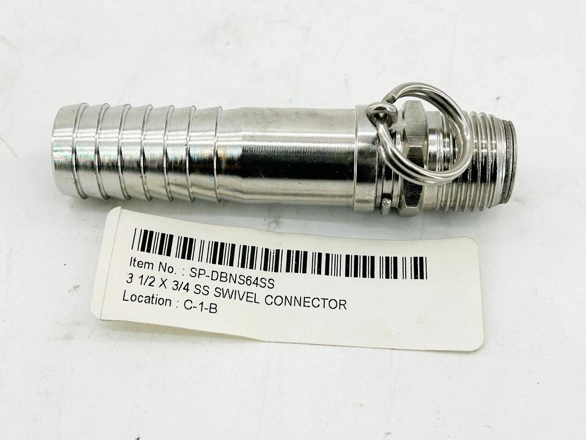 SP-DBNS64SS Sanitary Swivel Connector 3-1/2"X 3/4"