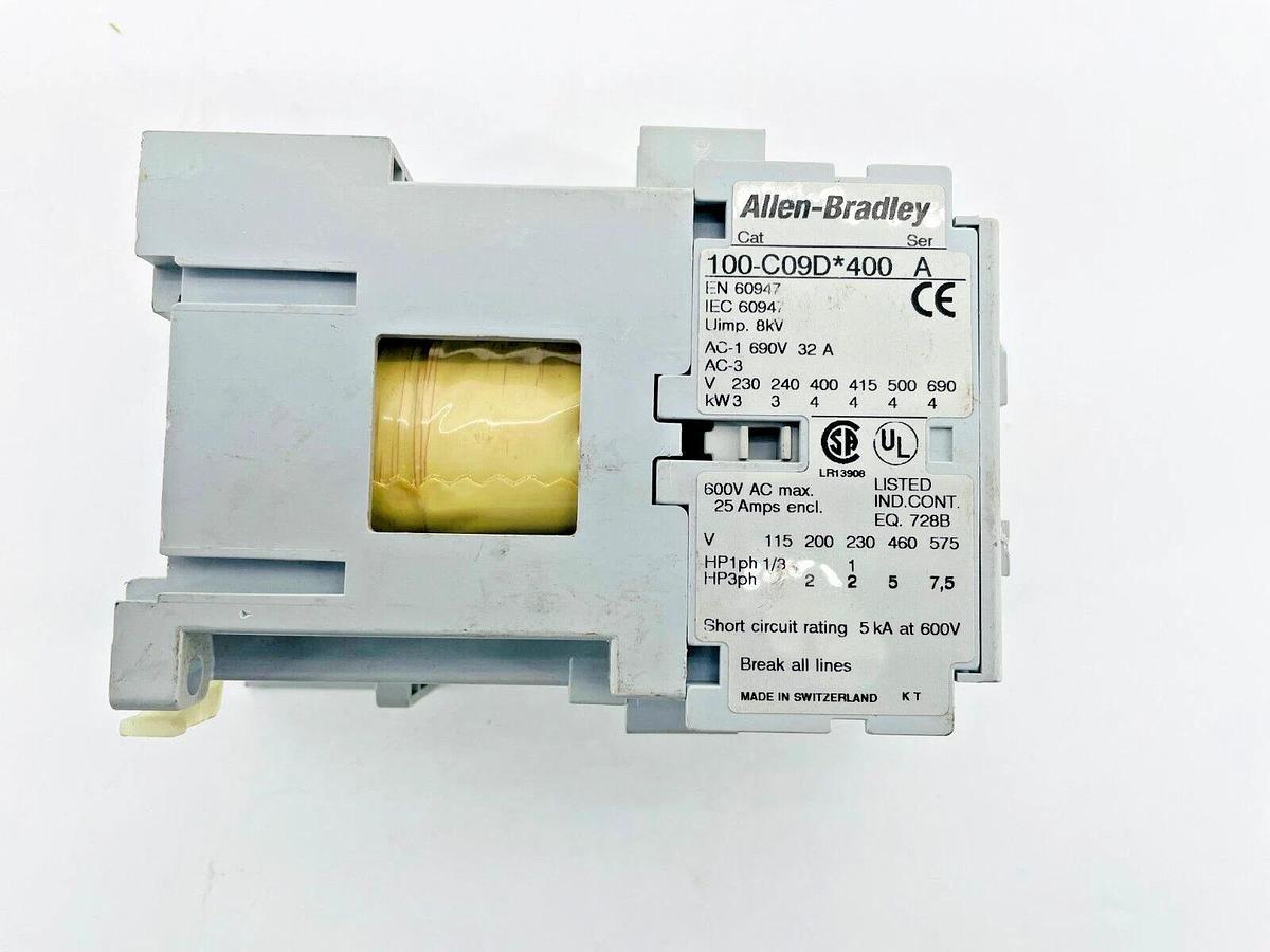 New Allen Bradley 100-C09DJ400 Contactor 24VDC Coil 4P